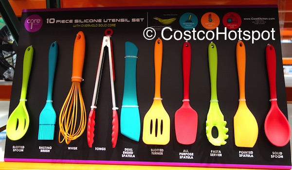 Core Kitchen 10-Piece Silicone Utensil Set | Costco Hotspot