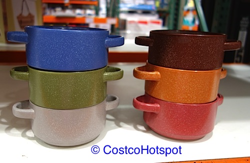 Gourmet Basics by Mikasa Braylin Set of 6 Stackable Stoneware Bowls Costco