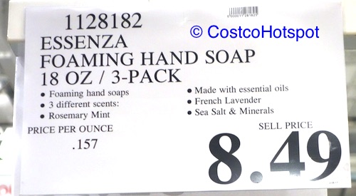 Essenza Luxury Foaming Hand Soap Costco Price